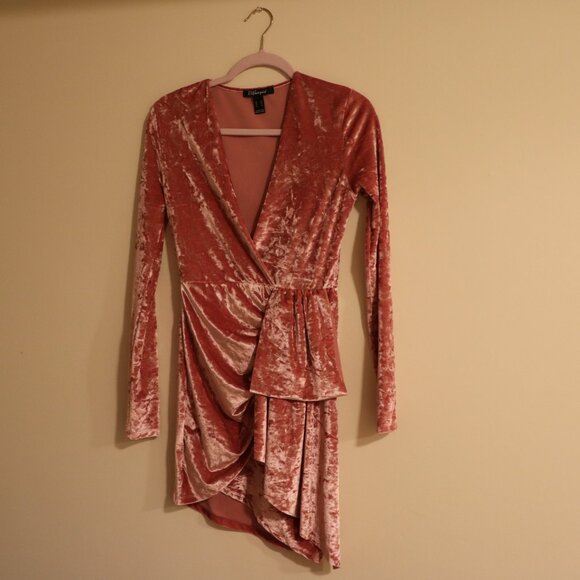 VELVET PINK SHORT LONG SLEEVE - Picture 1 of 5